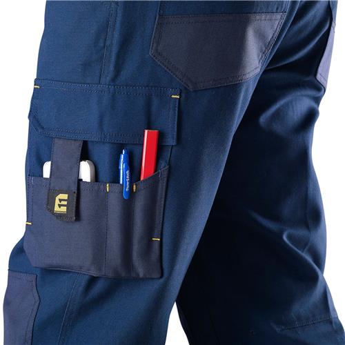 E1150 Navy Chizeled Cargo Pants Multi Functional Tool Pocket
